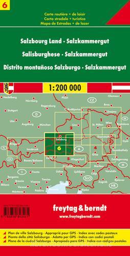 Land Salzburg Salzkammergut 1:200.000 edito da Freytag & Berndt
