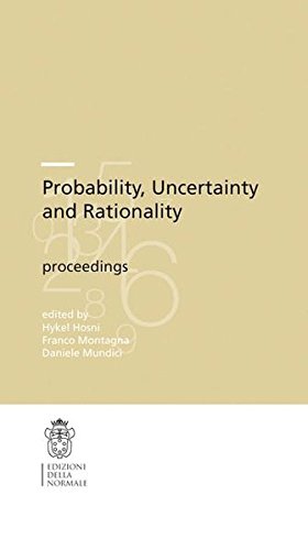 Probability, uncertainty and rationality edito da Scuola Normale Superiore