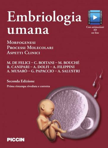 Embriologia umana. Morfogenesi, processi molecolari, aspetti clinici di Massimo De Felici edito da Piccin-Nuova Libraria