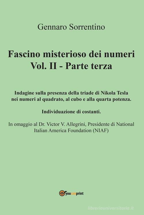 Fascino misterioso dei numeri vol.2 di Gennaro Sorrentino edito da Youcanprint