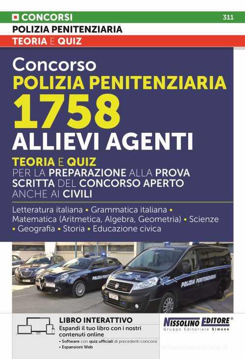 Concorso Polizia Penitenziaria 1758 Allievi Agenti. Teoria E Quiz Per ...