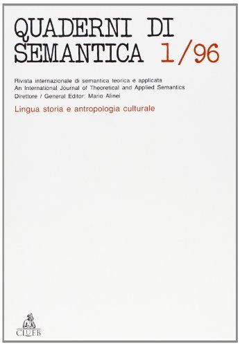 Quaderni di semantica (1996) vol.1 edito da CLUEB