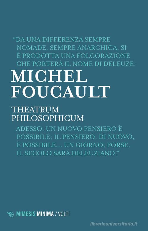 Theatrum philosophicum di Michel Foucault edito da Mimesis