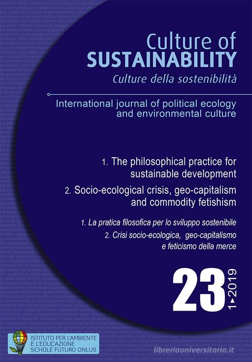 Culture della sostenibilità. Ediz. italiana e inglese (2019) vol.23 edito da Scholé Futuro