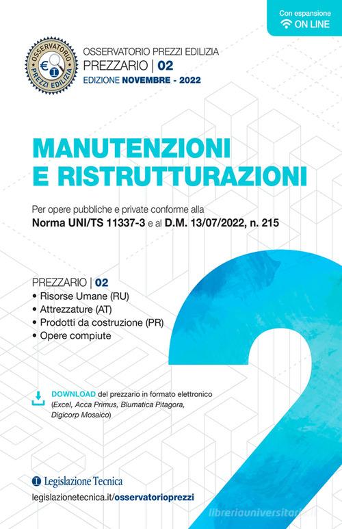 Osservatorio prezzi edilizia. Prezzario manutenzioni e ristrutturazioni