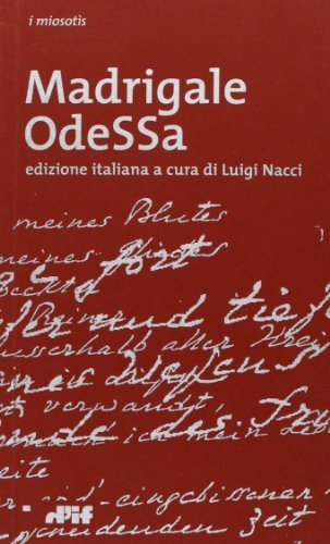 Madrigale Odessa di Luigi Nacci edito da Edizioni D'If