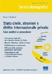 Stato civile, stranieri e diritto internazionale privato. Con CD-ROM di Renzo Calvigioni edito da Maggioli Editore