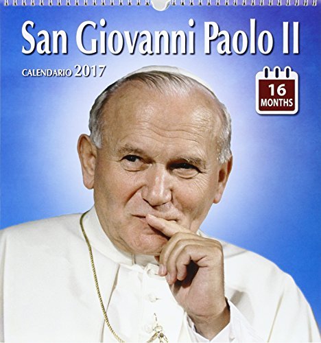 San Giovanni Paolo II. Calendario grande 16 mesi 2016 edito da Millenium