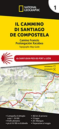 Cammino di Santiago de Compostela 1:50.000 vol.1 edito da Libreria Geografica