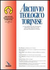 Archivio Teologico Torinese (2013) vol.1 edito da Elledici