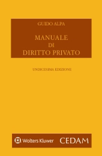 Manuale di diritto privato di Guido Alpa edito da CEDAM