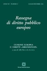 Rassegna di diritto pubblico europeo (2016) vol.2 edito da Edizioni Scientifiche Italiane