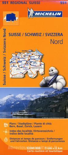 Suisse-Schweiz-Svizzera Nord 1:200.000 edito da Michelin Italiana