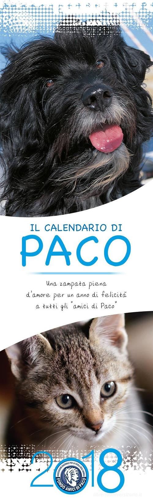 Il calendario di Paco 2018 di Diana Lanciotti edito da Paco Editore
