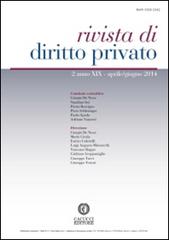 Rivista di diritto privato (2014) vol.2 edito da Cacucci