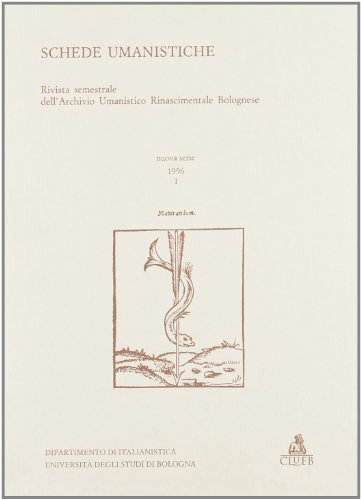 Schede umanistiche (1996) vol.1 edito da CLUEB