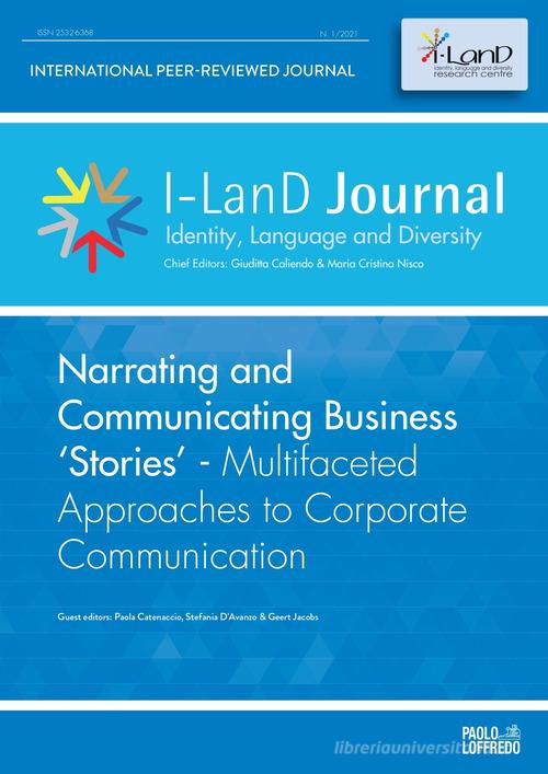 I-LanD Journal. Identity, language and diversity (2021) vol.1 edito da Paolo Loffredo