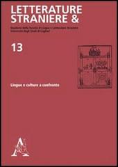 Letterature straniere & lingue e culture a confronto edito da Aracne