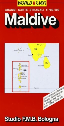 Maldive. Carta stradale 1:700.000 edito da Studio FMB Bologna