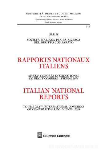 S.I.R.D. società italiana per la ricerca nel diritto comparato (Vienna 2014). Ediz. italiana, inglese e francese edito da Giuffrè