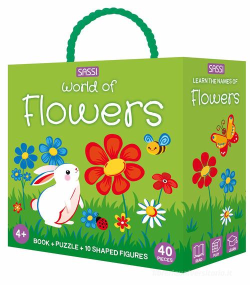 World of flowers. Q-box. Con 10 figure sagomate. Con puzzle di Matteo Gaule  - 9788830313804 in Libri per giocare