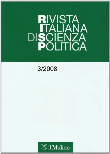 Rivista italiana di scienza politica (2008) vol.3 edito da Il Mulino