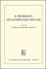 Il Premierato nei governi parlamentari edito da Giappichelli