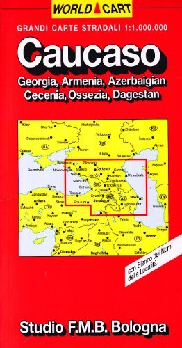 Caucaso. Carta stradale 1:1.000.000 edito da Studio FMB Bologna