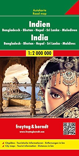 India-Nepal 1:2.500.000 edito da Freytag & Berndt