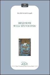 Riflessioni sulla «lex voconia» di Marcella Balestri Fumagalli edito da LED Edizioni Universitarie