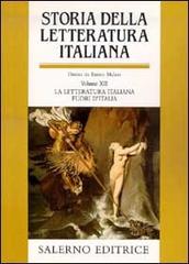 Storia della letteratura italiana vol.12 edito da Salerno