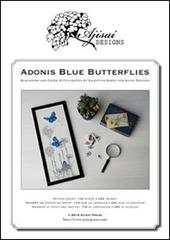 Adonis blue buterflies. Cross stitch and blackwork design di Valentina Sardu edito da Marcovalerio