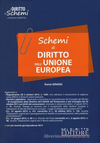 Schemi di diritto dell'Unione Europea di Sonia Grassi edito da Neldiritto Editore