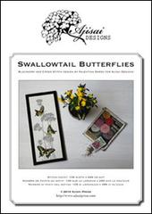Swallowtail butterflies. Cross stitch and blackwork design di Valentina Sardu edito da Marcovalerio