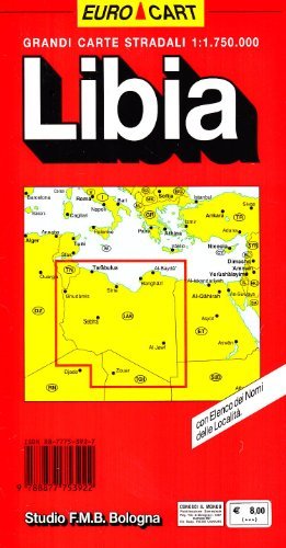 Libia. Carta stradale 1:1.750.000 edito da Studio FMB Bologna