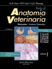 Testo di anatomia veterinaria vol.1 di K. M. Dyce, Wolfang O. Sack, C. J. Wensing edito da Delfino Antonio Editore
