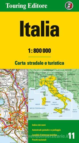 Italia 1:800.000. Carta stradale e turistica. Ediz. multilingue edito da Touring