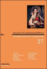 Giornale di storia costituzionale. Ediz. italiana e inglese vol.27 edito da eum