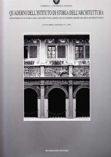 Quaderno dell'Istituto di storia dell'architettura vol.52 edito da Bonsignori