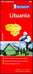 Lituania 1:350.000 edito da Michelin Italiana