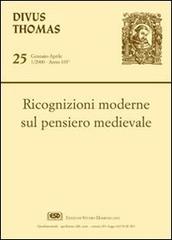 Ricognizioni moderne sul pensiero medievale edito da ESD-Edizioni Studio Domenicano