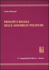 Principi e regole delle assemblee politiche di Carlo Chimenti edito da Giappichelli