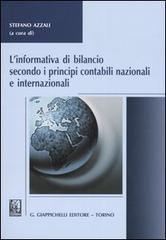 L' informativa di bilancio secondo i principi contabili nazionali e internazionali edito da Giappichelli