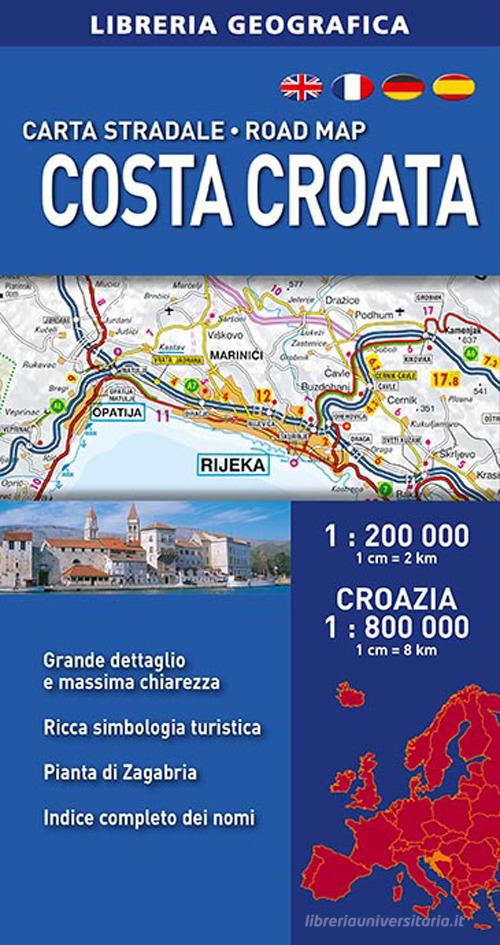 Croazia 1:200.000 edito da Libreria Geografica