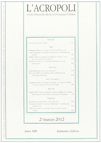 L' acropoli (2012) vol.2 edito da Rubbettino