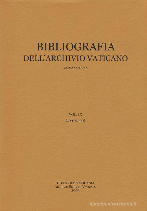 Bibliografia dell'Archivio vaticano di Sergio M. Pagano edito da Gangemi Editore