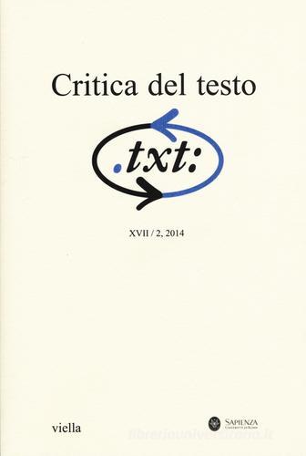 Critica del testo vol.17.2 edito da Viella
