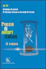 Poesie di autori italiani vol.4 edito da Kimerik