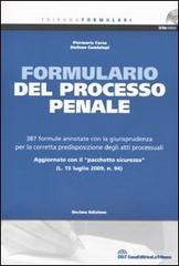 Formulario del processo penale. Con CD-ROM di Piermaria Corso, Stefano Guadalupi edito da La Tribuna