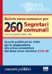 Quinto corso-concorso per 260 segretari comunali edito da Maggioli Editore